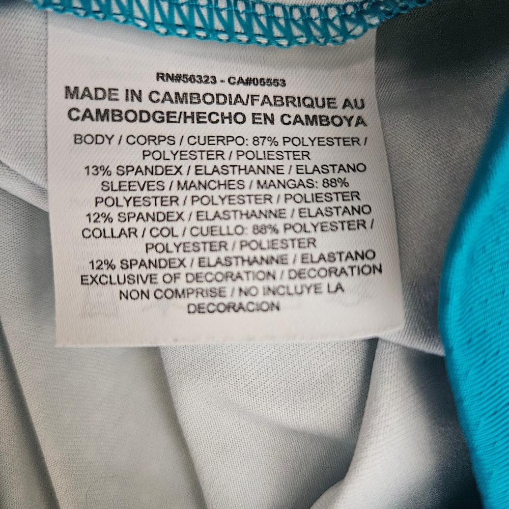 Nike Golf Tour Performance Polo Women's M Teal Blue Dri-FIT Athletic - Picture 5 of 6